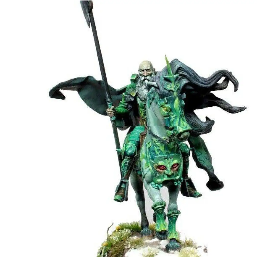 1/24 75mm Resin Model Kit Emerald Horseman Knight Warrior Unpainted - Model-Fan-Store