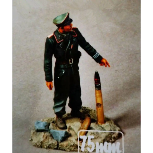 1/24 75mm Resin Model Kit German Soldier Officer (no base) Unpainted - Model-Fan-Store
