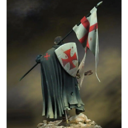 1/24 75mm Resin Model Kit Knight Crusader Standard Bearer Unpainted - Model-Fan-Store