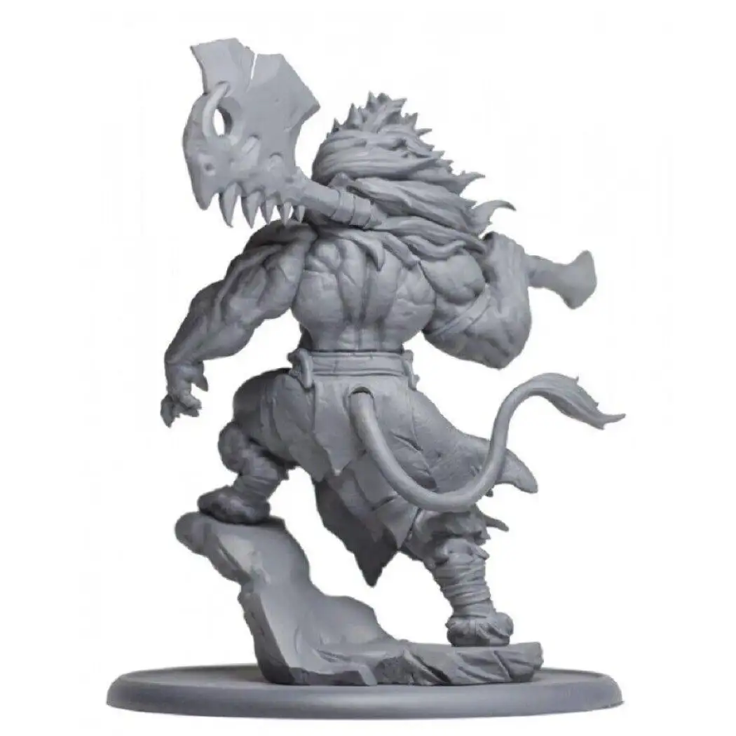 1/24 75mm Resin Model Kit Lion King Warrior Unpainted - Model-Fan-Store