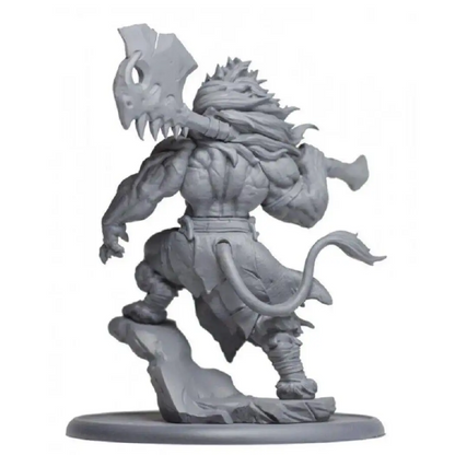 1/24 75mm Resin Model Kit Lion King Warrior Unpainted - Model-Fan-Store