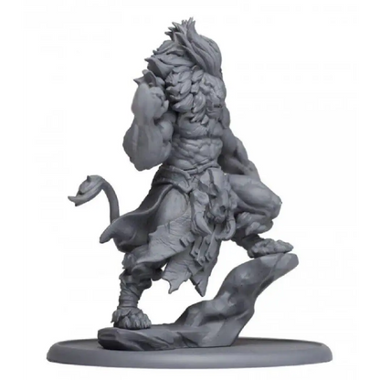 1/24 75mm Resin Model Kit Lion King Warrior Unpainted - Model-Fan-Store