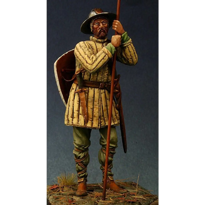 1/24 75mm Resin Model Kit Medieval Guard with Halberd Unpainted - Model-Fan-Store