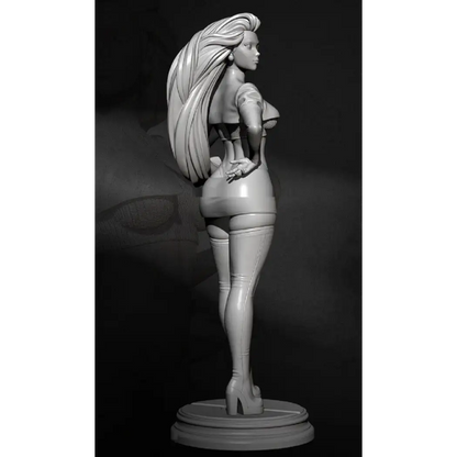 1/24 75mm Resin Model Kit Modern Beautiful Girl Woman Pokemon Ball Unpainted - Model-Fan-Store