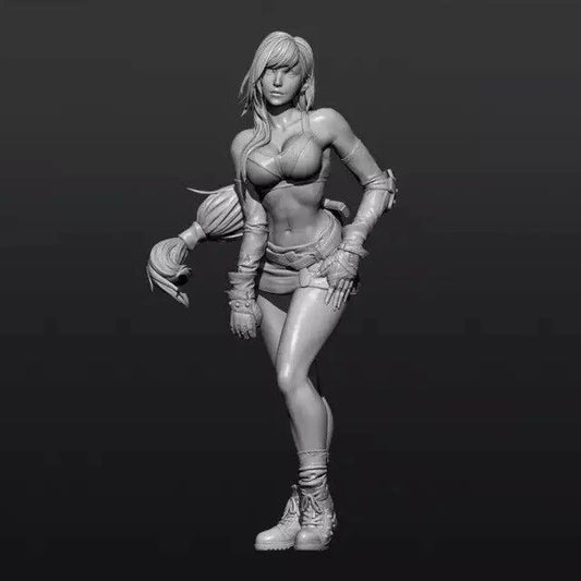 1/24 75mm Resin Model Kit Modern Beautiful Girl Woman Unpainted - Model-Fan-Store