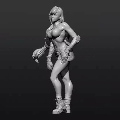 1/24 75mm Resin Model Kit Modern Beautiful Girl Woman Unpainted - Model-Fan-Store