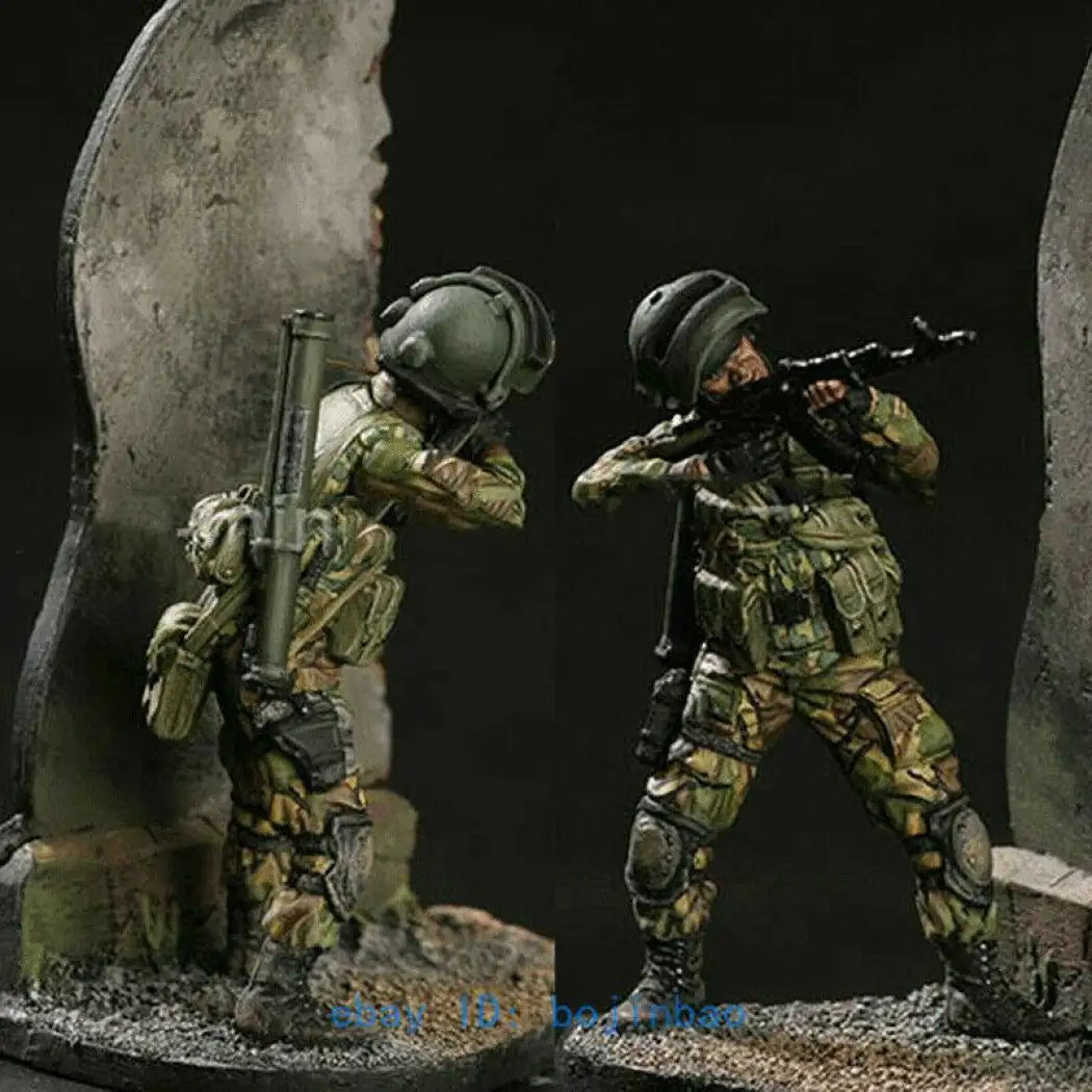 1/24 75mm Resin Model Kit Modern Russian Soldier FSB (with base) Unpainted - Model-Fan-Store