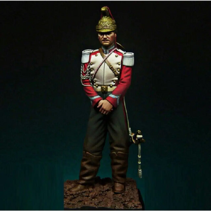 1/24 75mm Resin Model Kit Napoleonic Wars French Soldier Trumpeter Unpainted - Model-Fan-Store