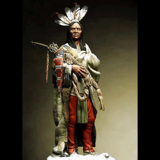 1/24 75mm Resin Model Kit Native American Indian Chief Unpainted