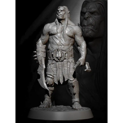 1/24 75mm Resin Model Kit Orc Warrior Warcraft Unpainted - Model-Fan-Store