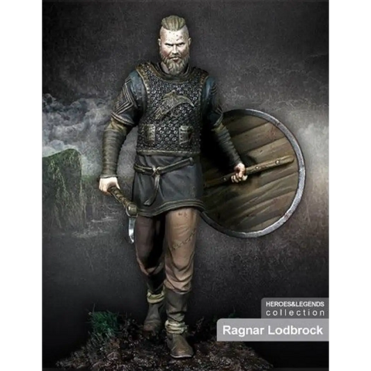 1/24 75mm Resin Model Kit Ragnar Lodbrok High Quality Unpainted - Model-Fan-Store