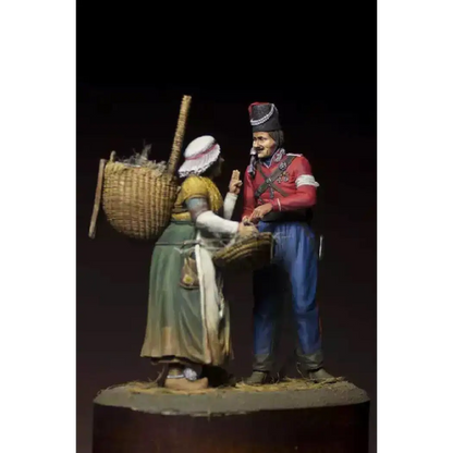 1/24 75mm Resin Model Kit Russian Cossacks in Paris Unpainted - Model-Fan-Store