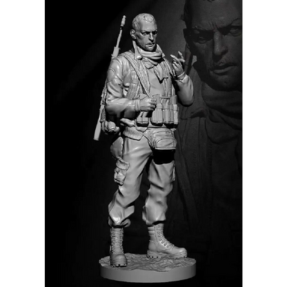 1/24 75mm Resin Model Kit Soldier Mercenary Shooter Unpainted - Model-Fan-Store