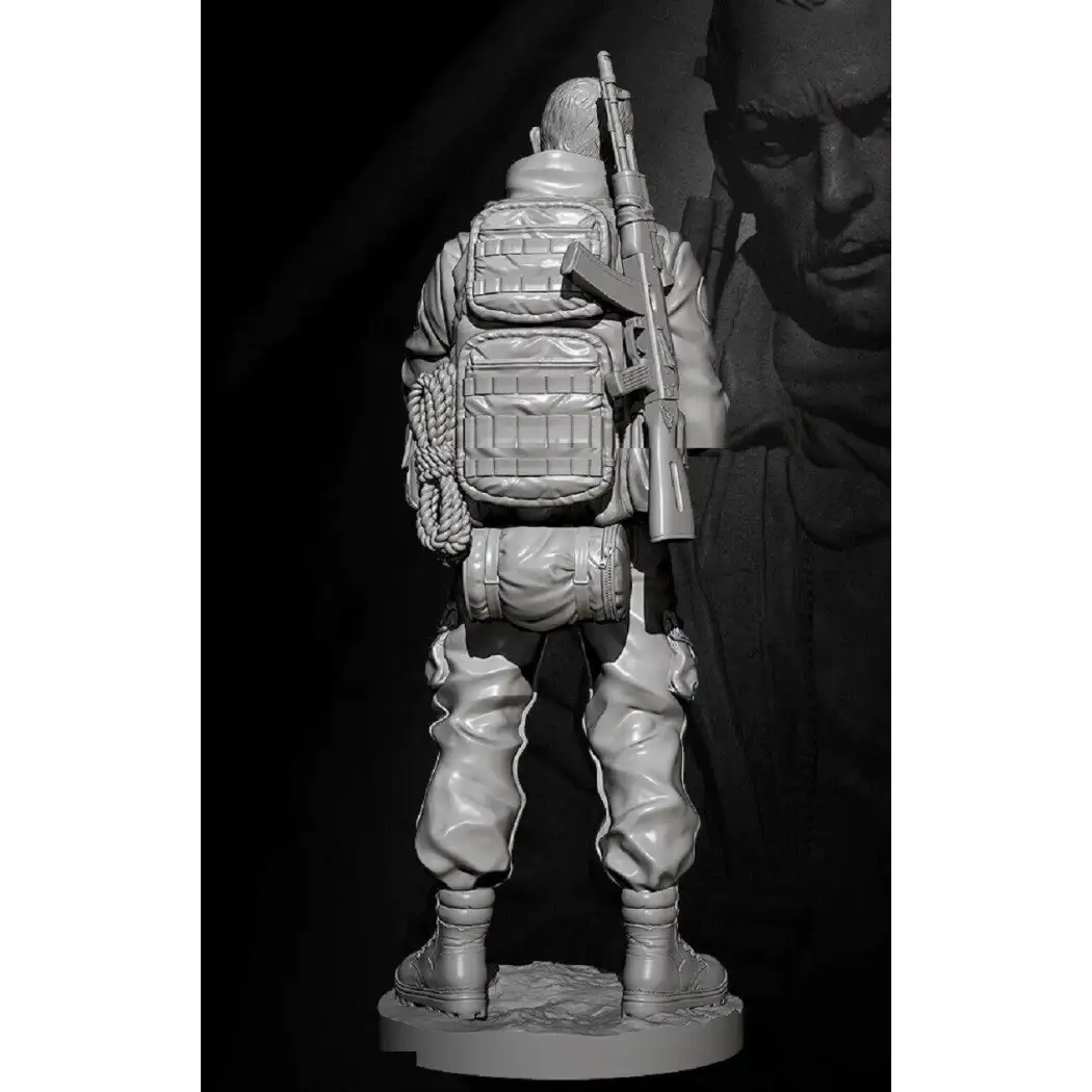 1/24 75mm Resin Model Kit Soldier Mercenary Shooter Unpainted - Model-Fan-Store