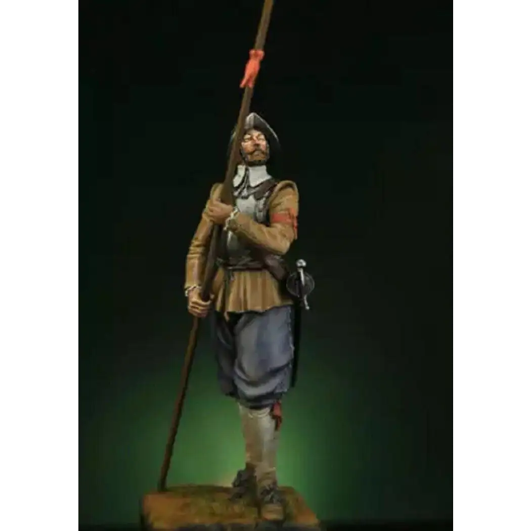 1/24 75mm Resin Model Kit Spanish Conquistador (with base) Unpainted Unassembled - Model-Fan-Store