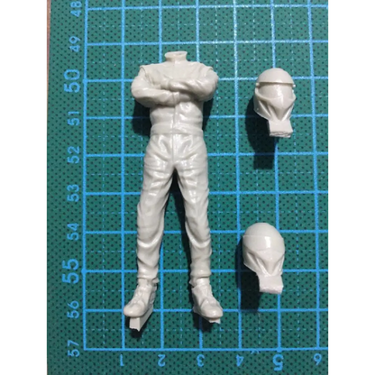 1/24 75mm Resin Model Kit Strong Racing Driver Speed (no Car) Moto Unpainted - Model-Fan-Store