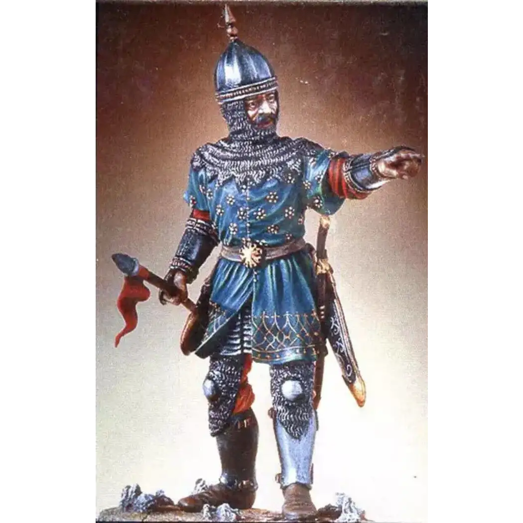 1/24 75mm Resin Model Kit Turkish Knight Warrior (with base) Unainted - Model-Fan-Store