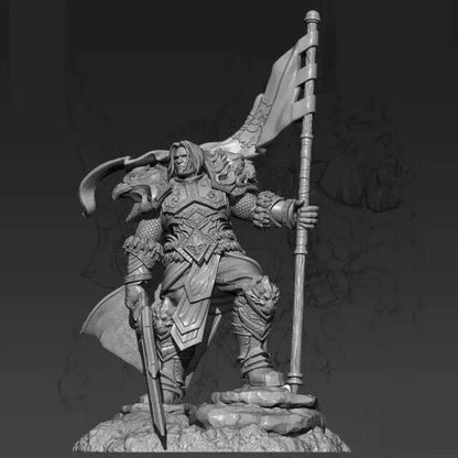 1/24 75mm Resin Model Kit Warrior Barbarian Leader Unpainted - Model-Fan-Store