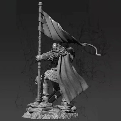 1/24 75mm Resin Model Kit Warrior Barbarian Leader Unpainted - Model-Fan-Store