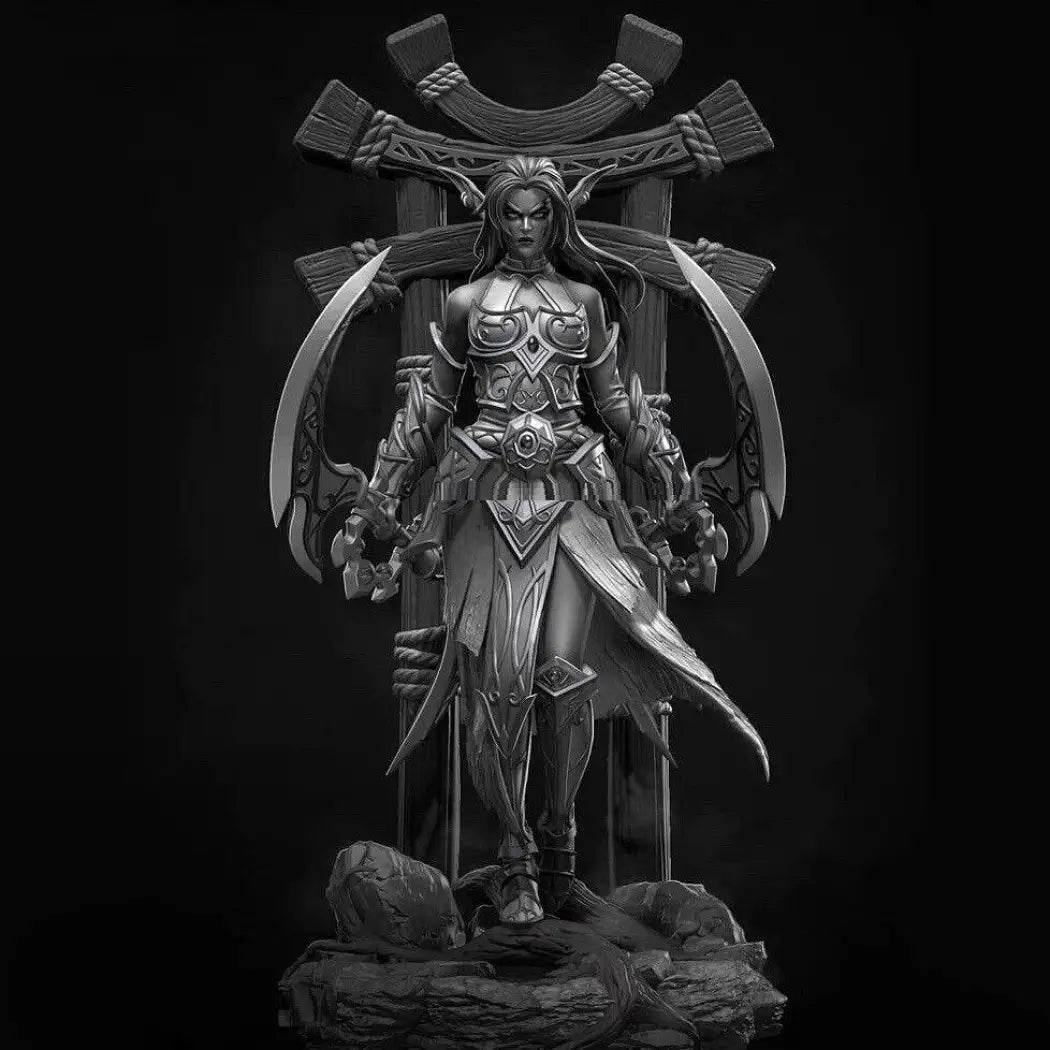 1/24 75mm Resin Model Kit Warrior Dark Blood Elf Unpainted - Model-Fan-Store