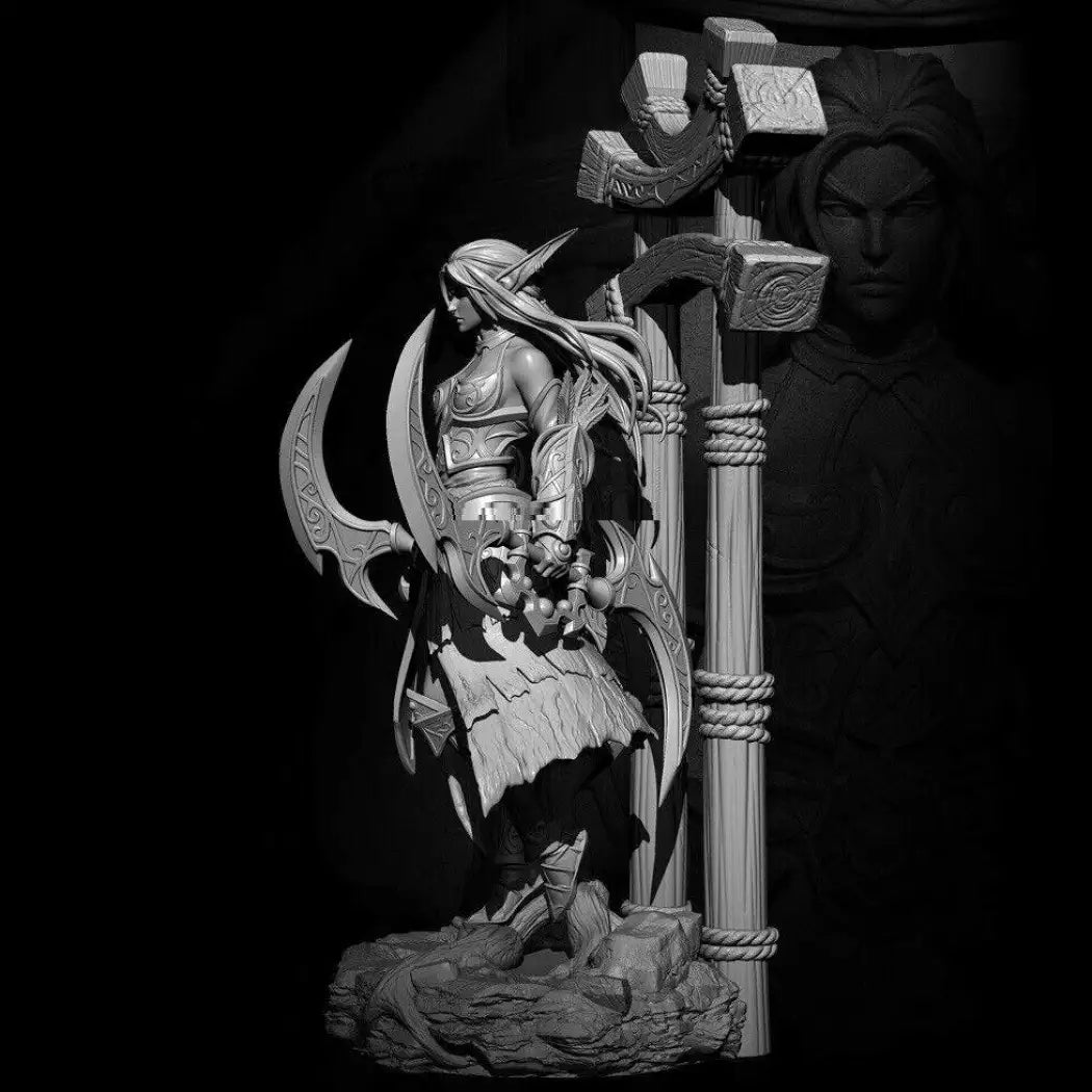 1/24 75mm Resin Model Kit Warrior Dark Blood Elf Unpainted - Model-Fan-Store