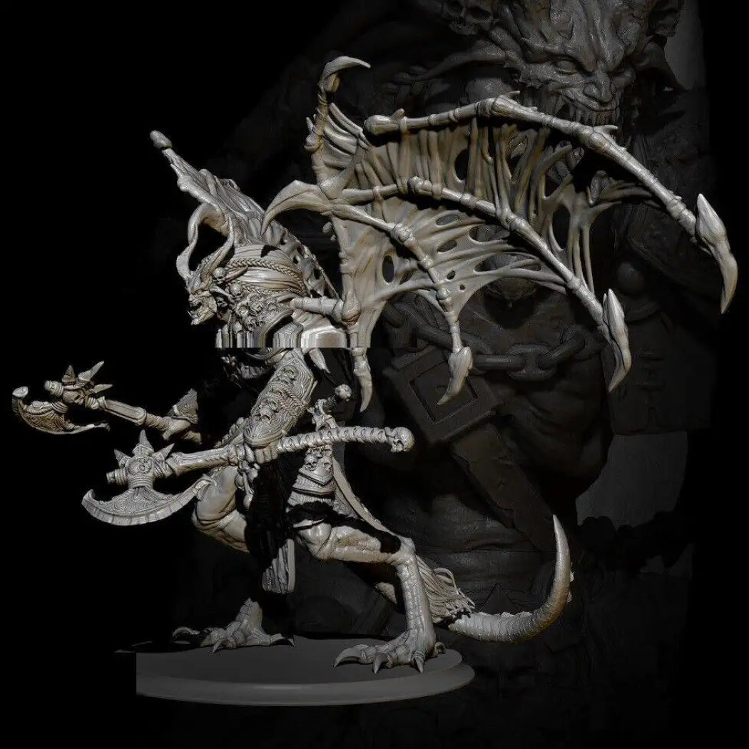 1/24 75mm Resin Model Kit Warrior Devil Demon Unpainted Unassembled - Model-Fan-Store