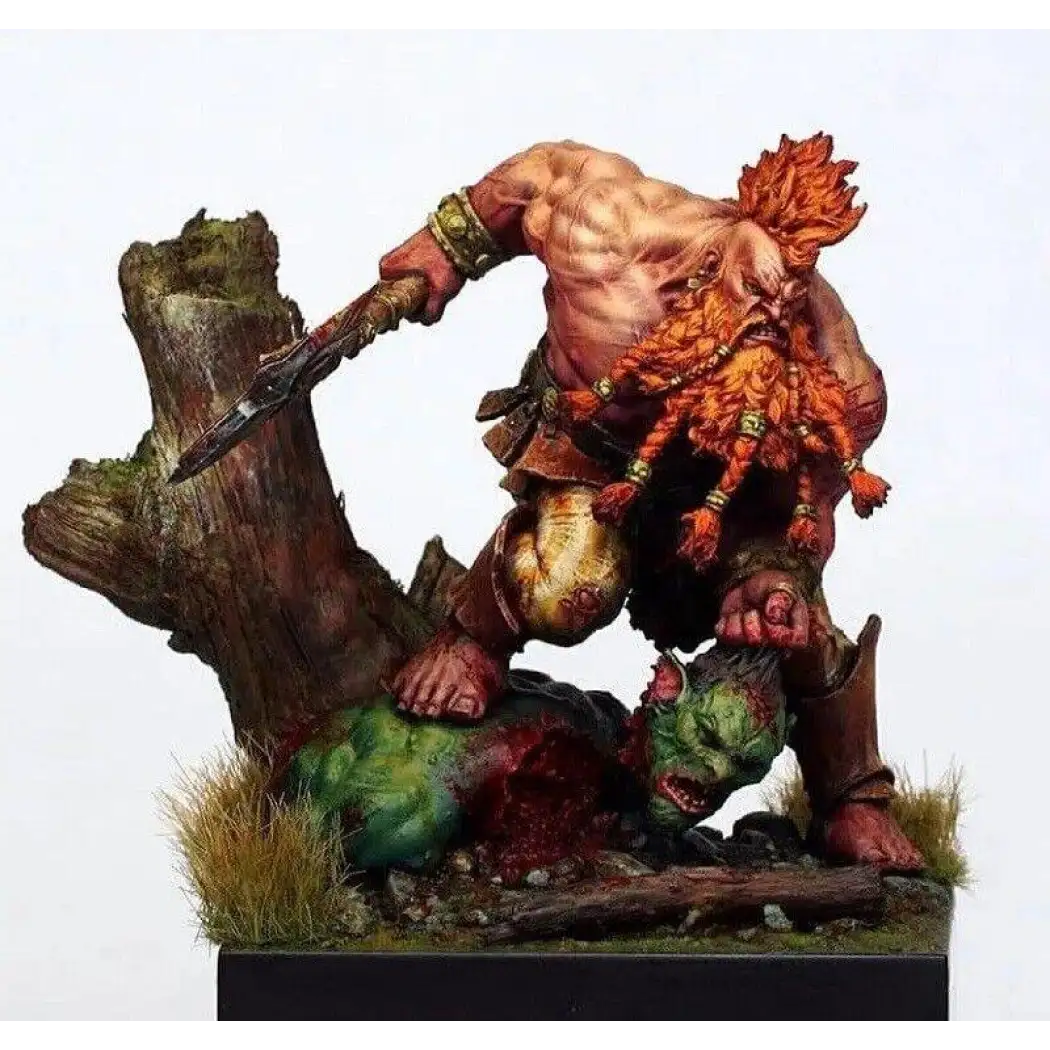 1/24 75mm Resin Model Kit Warrior Dwarf Barbarian Orc Slayer Unpainted - Model-Fan-Store