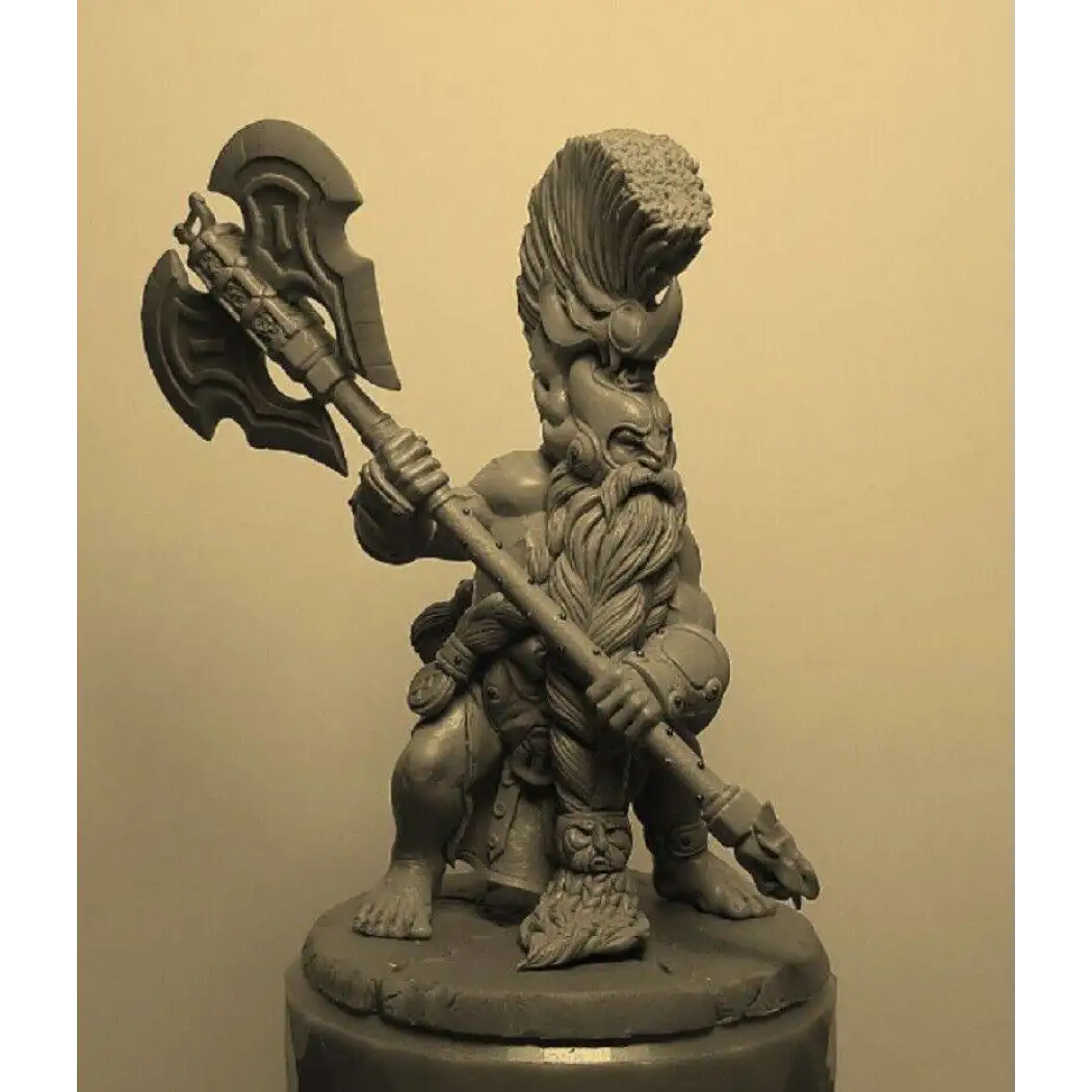 1/24 75mm Resin Model Kit Warrior Dwarf Unpainted - Model-Fan-Store