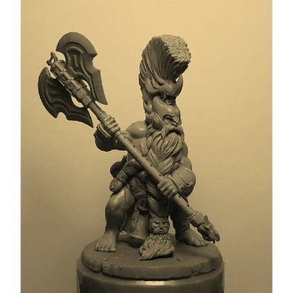 1/24 75mm Resin Model Kit Warrior Dwarf Unpainted - Model-Fan-Store