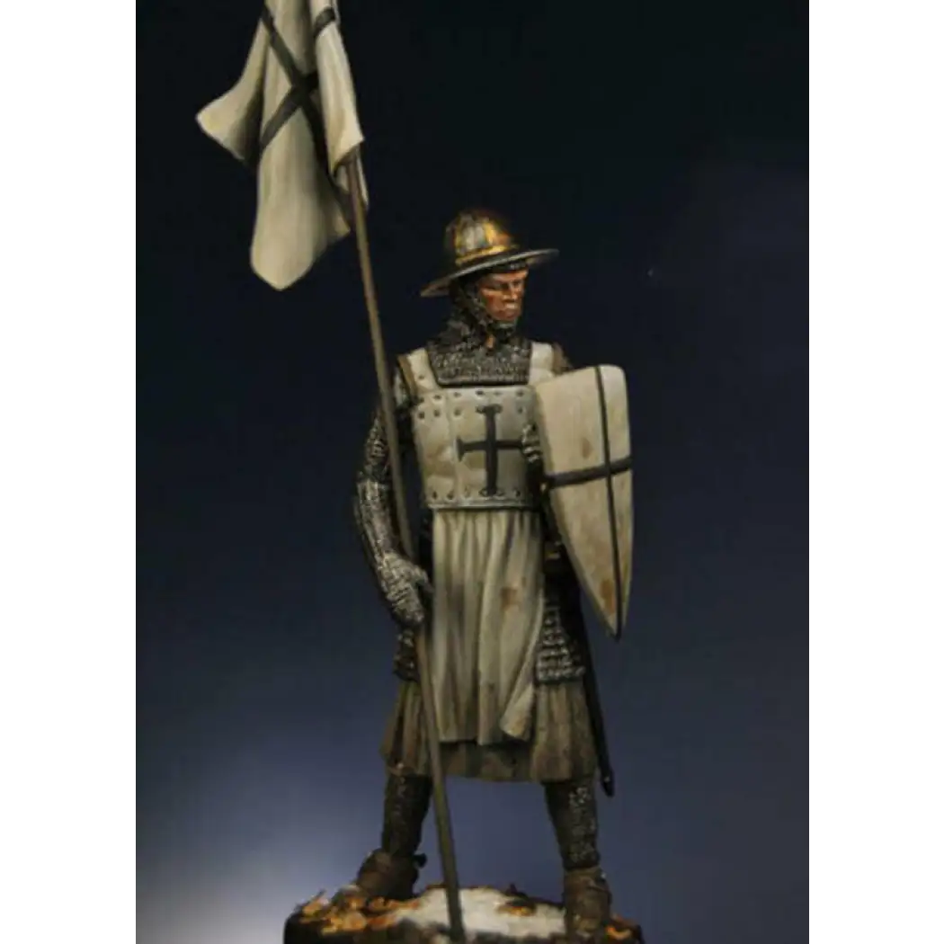 1/24 75mm Resin Model Kit Warrior German Medieval Knight Unpainted - Model-Fan-Store