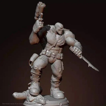 1/24 75mm Resin Model Kit Warrior Head Hunter Unpainted - Model-Fan-Store