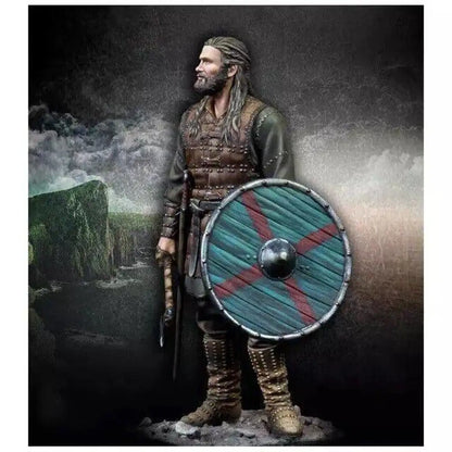 1/24 75mm Resin Model Kit Warrior Lodbrok Viking Unpainted Unassembled - Model-Fan-Store