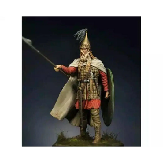 1/24 75mm Resin Model Kit Warrior Spearman with a Shield Unpainted - Model-Fan-Store