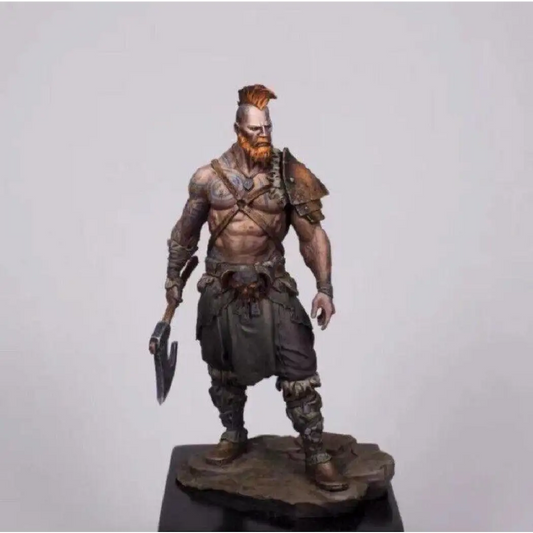 1/24 75mm Resin Model Kit Warrior Viking Barbarian Unpainted - Model-Fan-Store