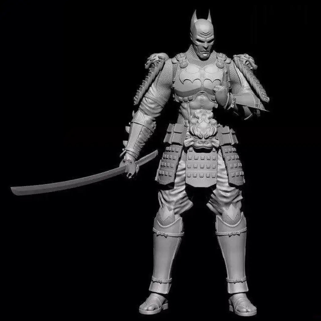 1/24 75mm Resin Superhero Model Kit Batman Ronin Samurai Unpainted - Model-Fan-Store