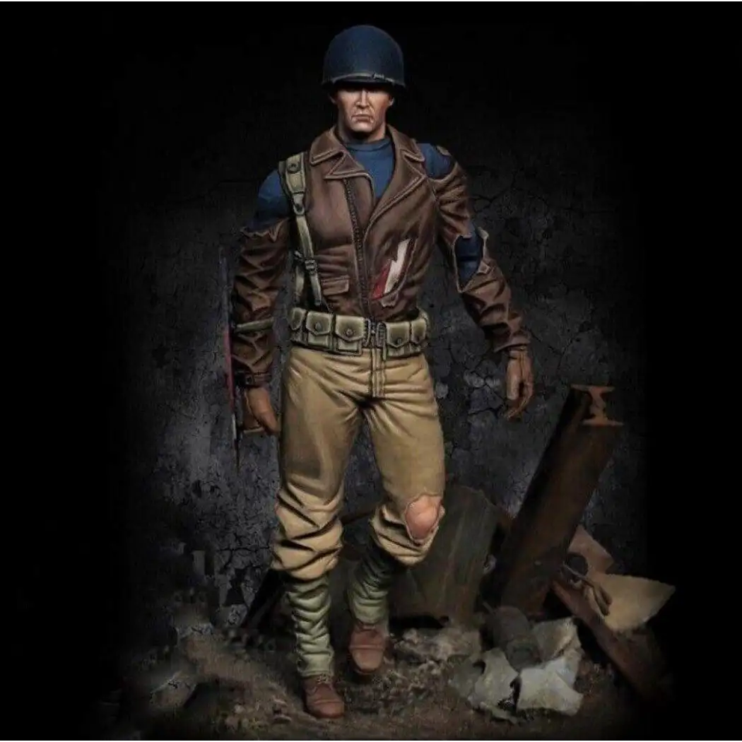 1/24 75mm Resin Superhero Model Kit Captain America WW2 Unpainted - Model-Fan-Store