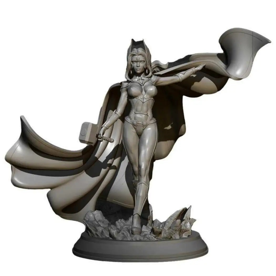 1/24 75mm Resin Superhero Model Kit Woman SuperGirl Beautiful Girl Unpainted - Model-Fan-Store