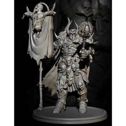 1/24 78mm Resin Model Kit Warrior Barbarian Demon Unpainted - Model-Fan-Store