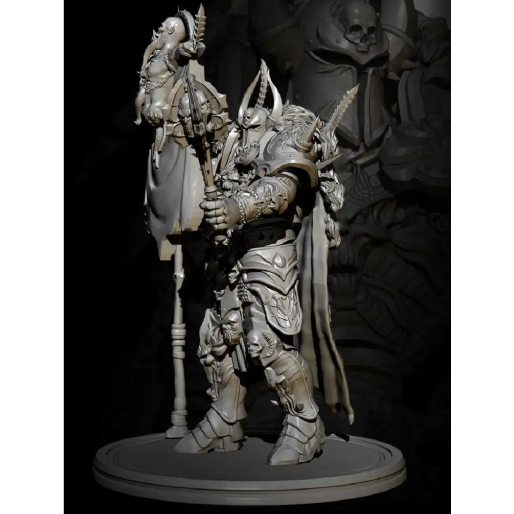 1/24 78mm Resin Model Kit Warrior Barbarian Demon Unpainted - Model-Fan-Store