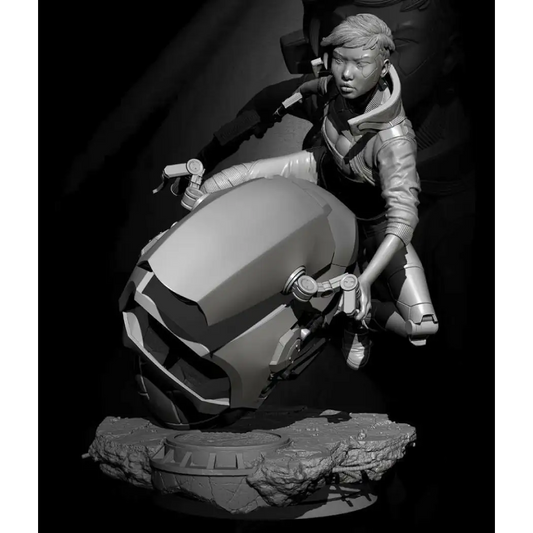 1/24 Resin Cyberpunk Model Kit Motorcycle Killer Unpainted - Model-Fan-Store