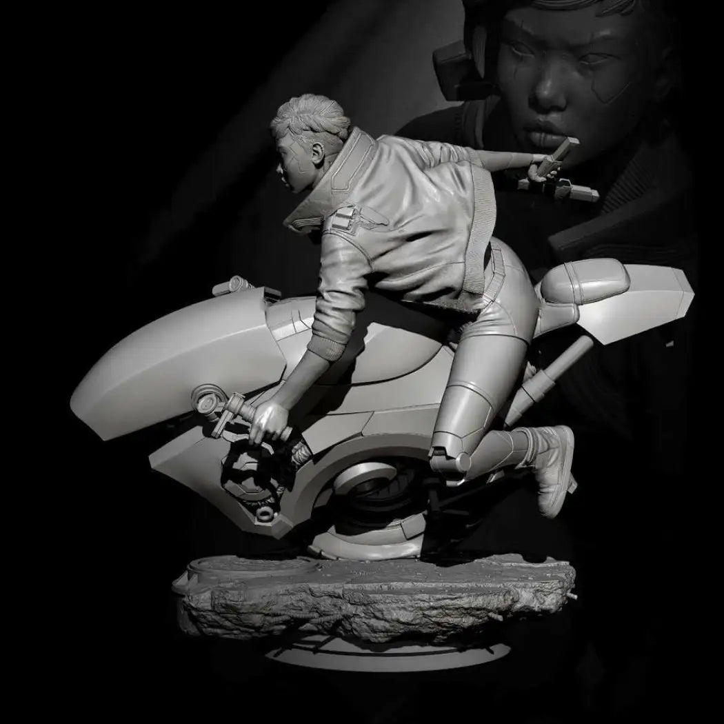 1/24 Resin Cyberpunk Model Kit Motorcycle Killer Unpainted - Model-Fan-Store