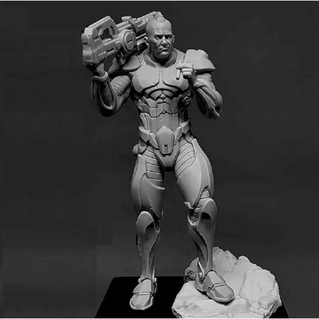 1/24 Resin Cyberpunk Model Kit Space Soldier Mercenary Unpainted - Model-Fan-Store