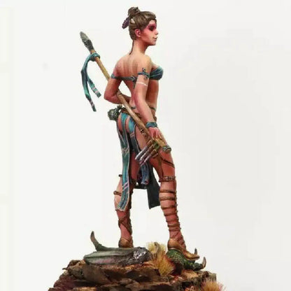 1/24 Resin Model Kit Beautiful Girl Barbarian Dragons Charmer Unpainted - Model-Fan-Store