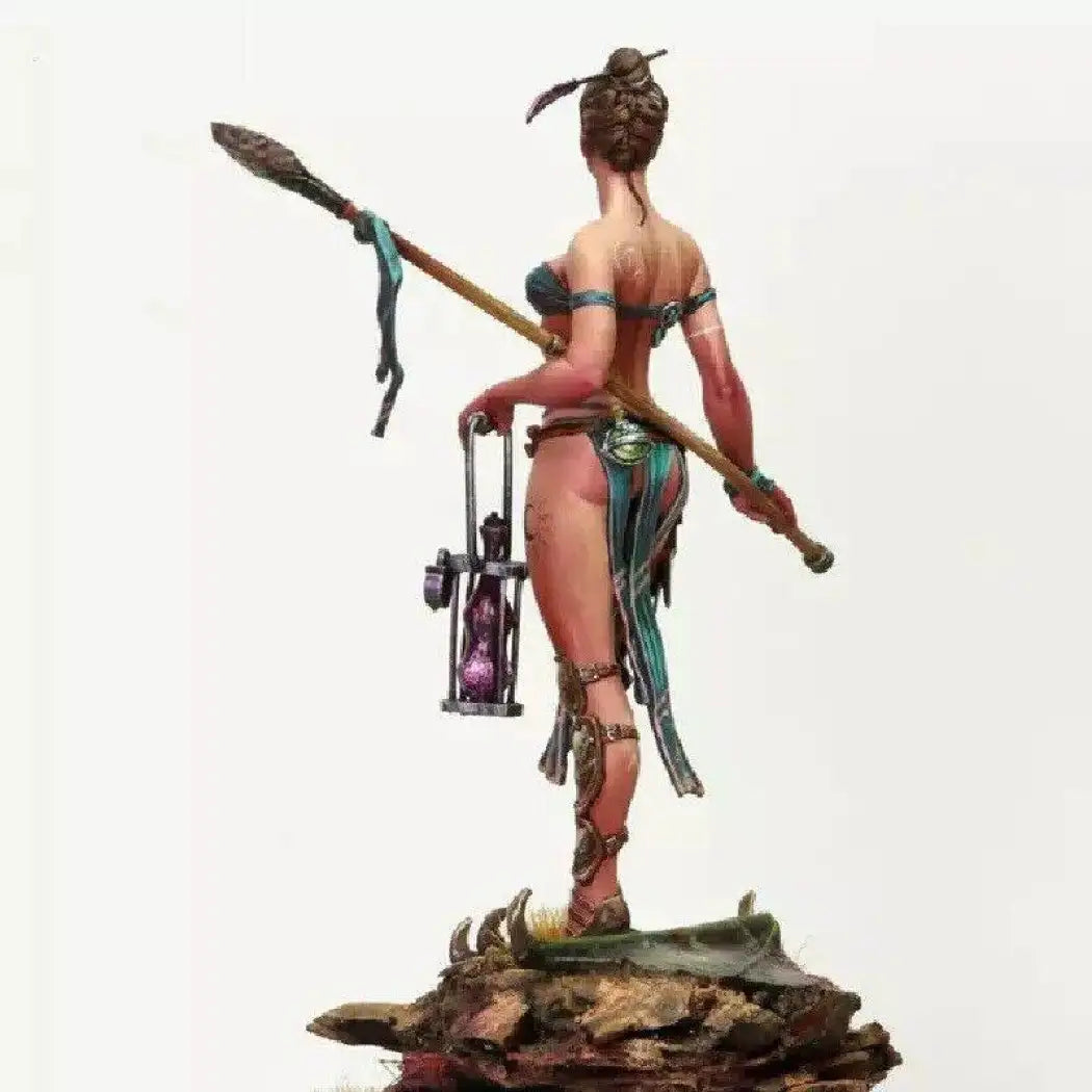 1/24 Resin Model Kit Beautiful Girl Barbarian Dragons Charmer Unpainted - Model-Fan-Store