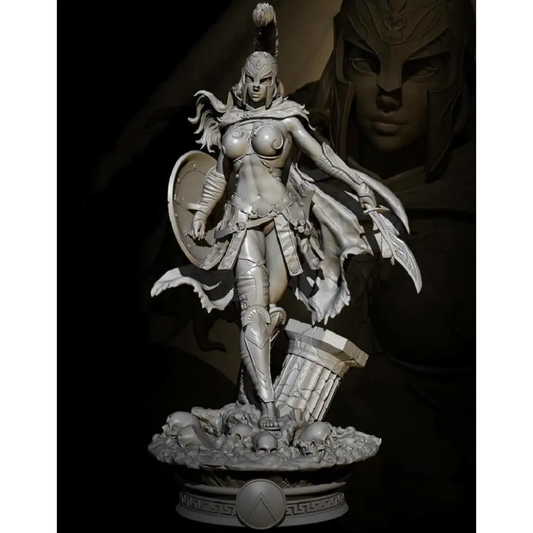 1/24 Resin Model Kit Beautiful Girl Fantasy Greek Warrior Unpainted - Model-Fan-Store