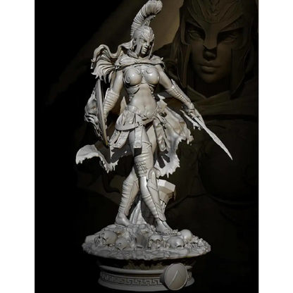 1/24 Resin Model Kit Beautiful Girl Fantasy Greek Warrior Unpainted - Model-Fan-Store