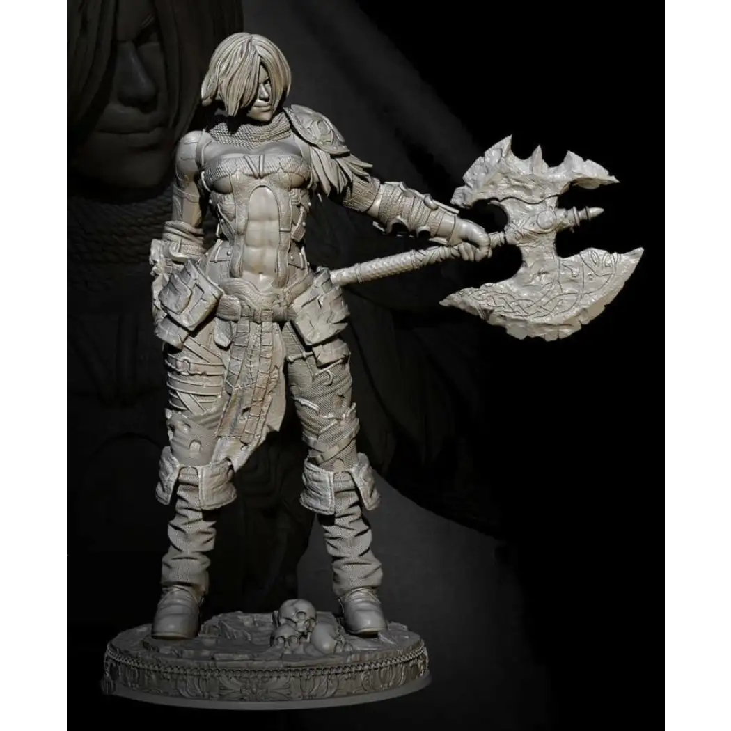 1/24 Resin Model Kit Beautiful Girl Warrior Barbarian Fantasy Unpainted - Model-Fan-Store