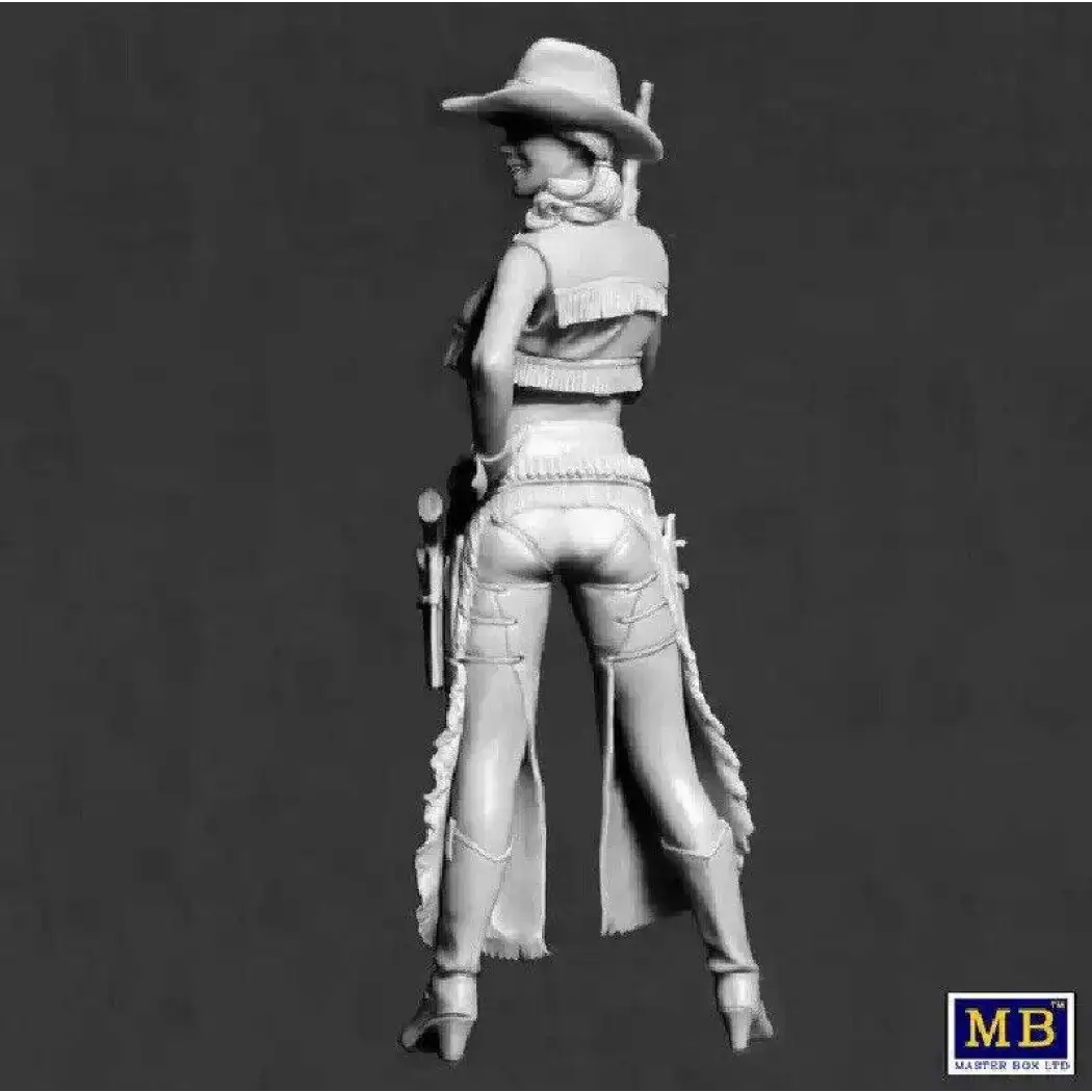 1/24 Resin Model Kit Beautiful Girl Wild West Marshal Unpainted - Model-Fan-Store