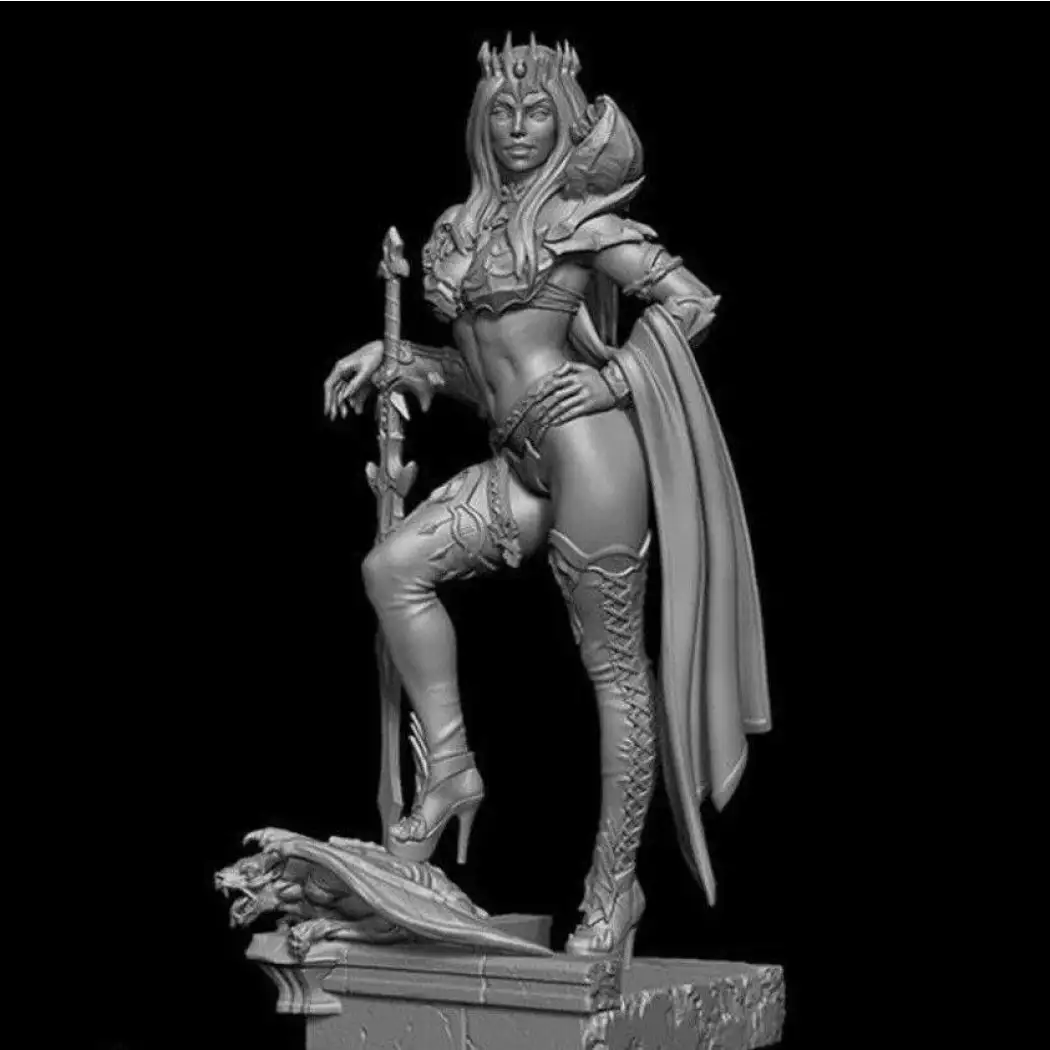 1/24 Resin Model Kit Beautiful Girl Woman Barbarian Queen Unpainted - Model-Fan-Store