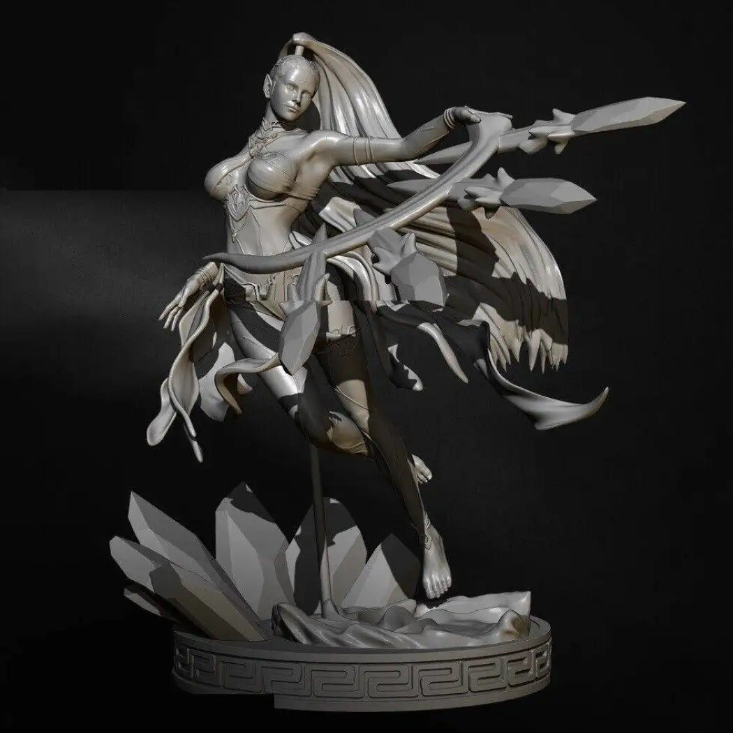 1/24 Resin Model Kit Beautiful Girl Woman Dagger Thrower Fantasy Unpainted - Model-Fan-Store